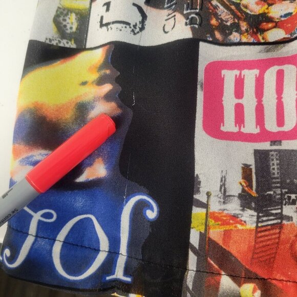 Bershka Mini Pop Art Dress Size M Vibrant Colorful Art To Wear Fashion Statement - Picture 10 of 11